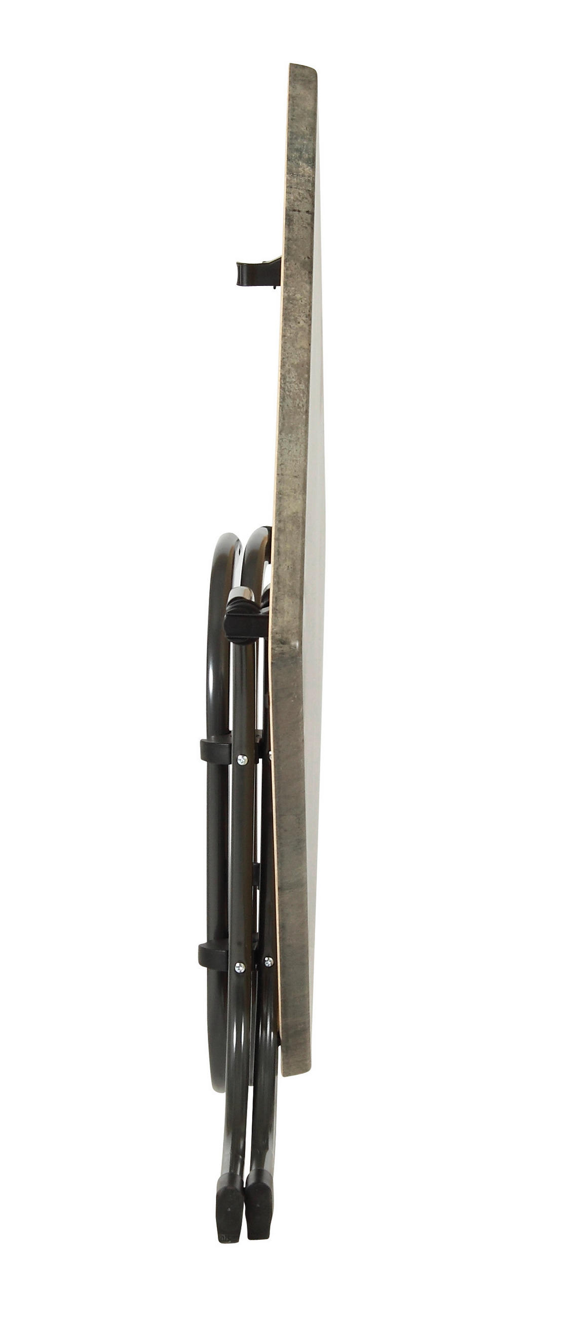 GARTENKLAPPTISCH Metall, Holzwerkstoff quadratisch  - Anthrazit/Grau, Basics, Holzwerkstoff/Metall (80/80/72cm) - Gardenson