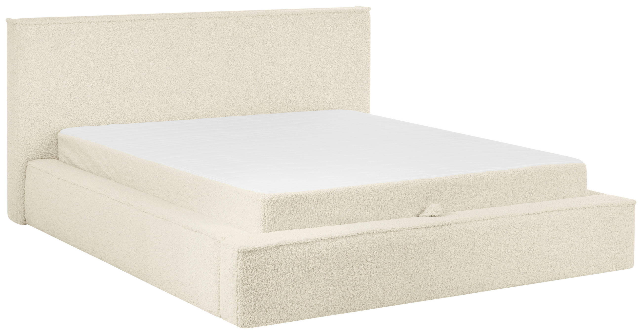 KONTINENTALSÄNG 160/200 cm  i beige  - beige/svart, Klassisk, trä/textil (160/200cm) - Visionight