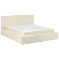 KONTINENTALSÄNG 160/200 cm  i beige  - beige/svart, Klassisk, trä/textil (160/200cm) - Visionight