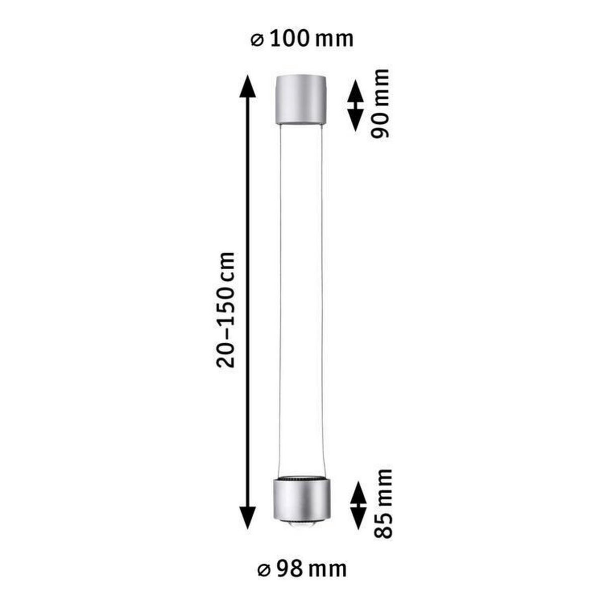 SCHIENENSYSTEM-HÄNGELEUCHTE URail Pendel Aldan 9,8/20-150 cm   - Basics (9,8/20-150cm) - Paulmann