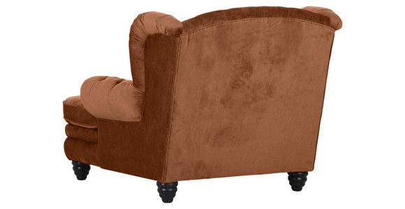 XXL-SESSEL - Rostfarben/Schwarz, Design, Holz/Textil (127/106/149cm) - Landscape