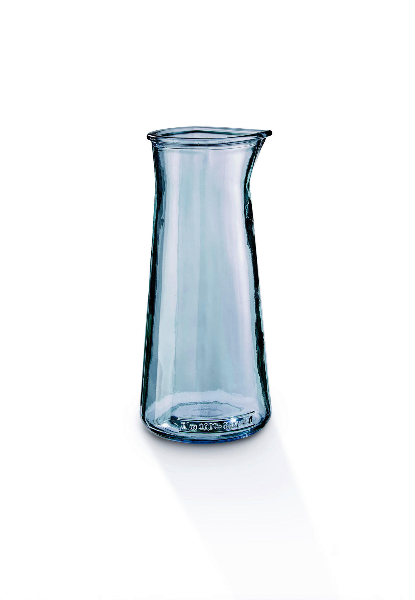 WASSERKARAFFE 1,165 l  KAZI  - Pastellblau, Basics, Glas (10,5/23,5cm) - FYNCH-HATTON