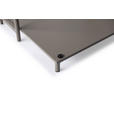 BEISTELLTISCH rechteckig Taupe  - Taupe/Anthrazit, Design, Metall (40/42/60cm) - Xora