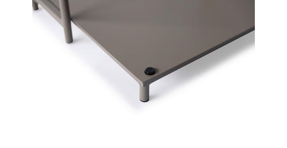 BEISTELLTISCH 40/42/60 cm Taupe rechteckig - Taupe/Anthrazit, Design, Metall (40/42/60cm) - Xora