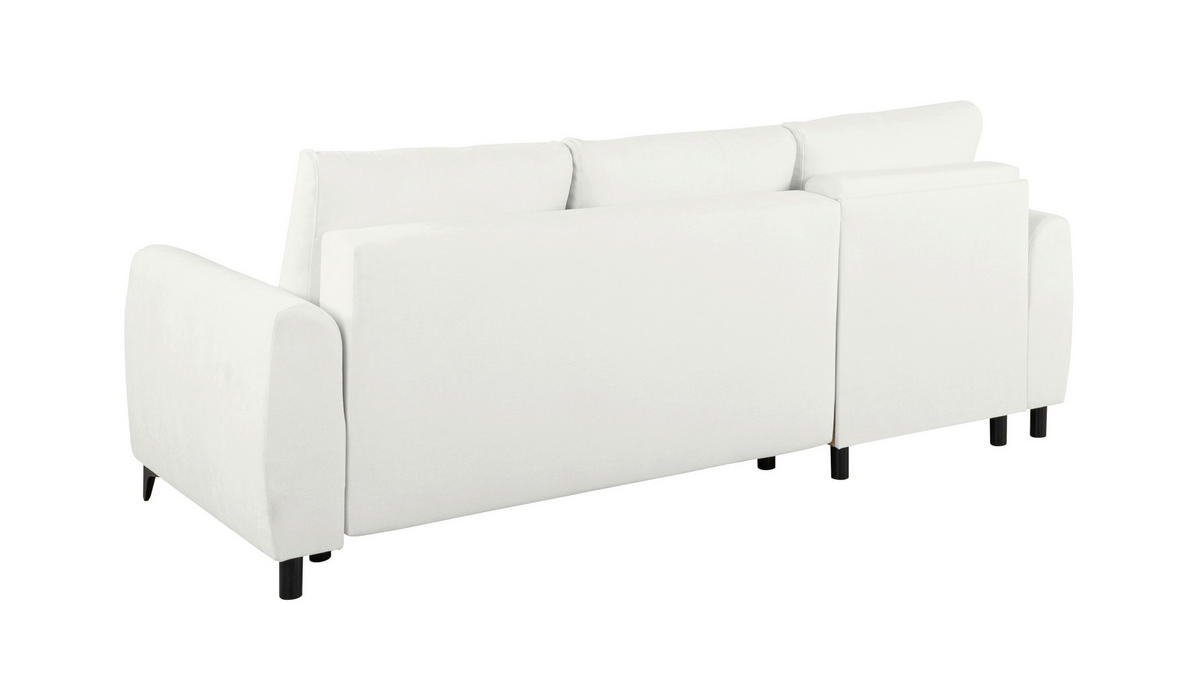 ECKSOFA Moli Creme  - Creme/Schwarz, Design, Textil/Metall (236/148cm) - Mican