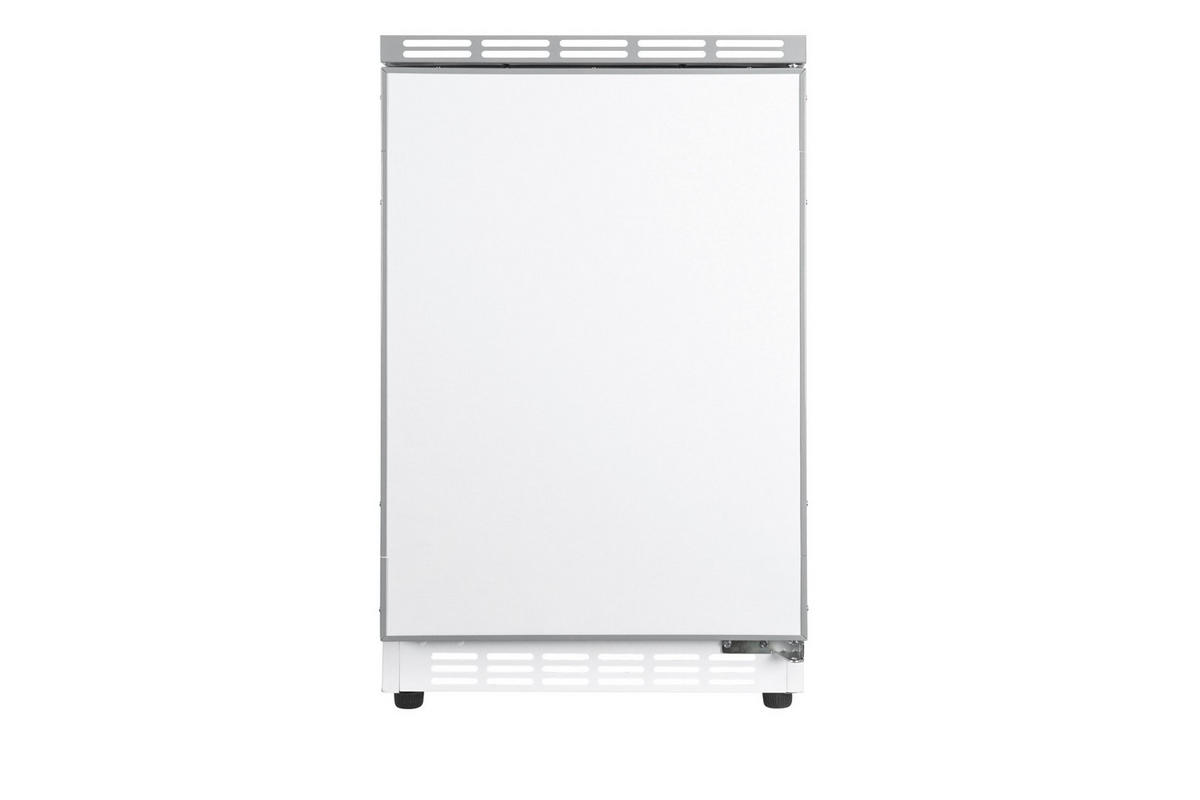 MINIKÜCHE 150 cm   in Grau, Weiß  - Alufarben/Weiß, KONVENTIONELL, Holzwerkstoff/Kunststoff (150cm) - Respekta
