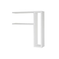 WANDREGAL  - Weiß, Design, Holzwerkstoff (60/62/15cm) - Livetastic