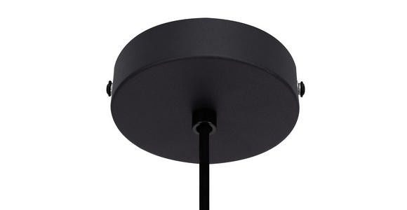 HÄNGELEUCHTE 55/120 cm  - Schwarz, Trend, Textil/Metall (55/120cm) - Novel