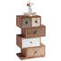 KOMMODE Mangoholz, Recyclingholz massiv Mooreichefarben - Mooreichefarben/Multicolor, LIFESTYLE, Holz/Metall (50/80/30cm) - Landscape