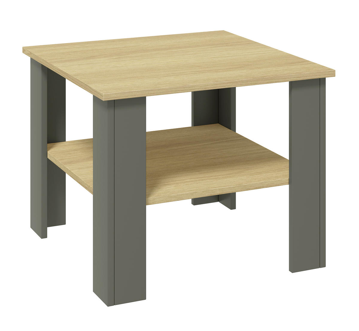 KONFERENČNÍ STOLEK, antracitová, medový dub, kompozitní dřevo, 55/55/44 cm - antracitová/medový dub, Design, kompozitní dřevo (55/55/44cm) - Livetastic