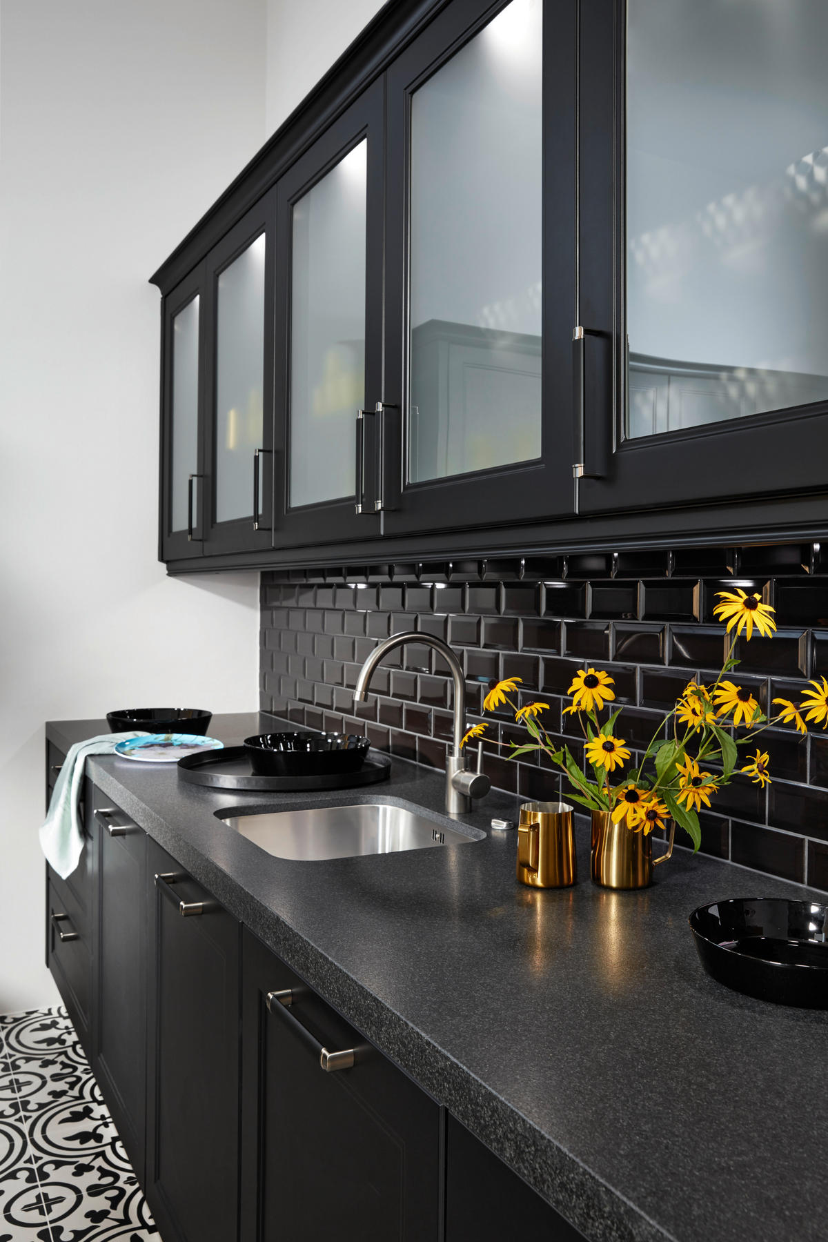 EINBAUKÜCHE WINDSOR LACK  - Schwarz, Design, Holzwerkstoff - Nolte Küchen