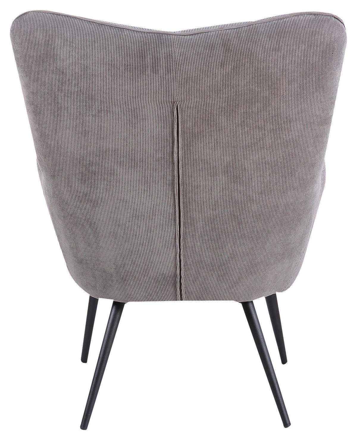 SESSEL in Cord Grau  - Schwarz/Grau, MODERN, Holzwerkstoff/Textil (72/97/80cm) - MID.YOU