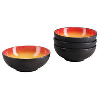TÁLSZETT  - fekete/piros, Trend, kerámia (16,5/6cm) - Creatable
