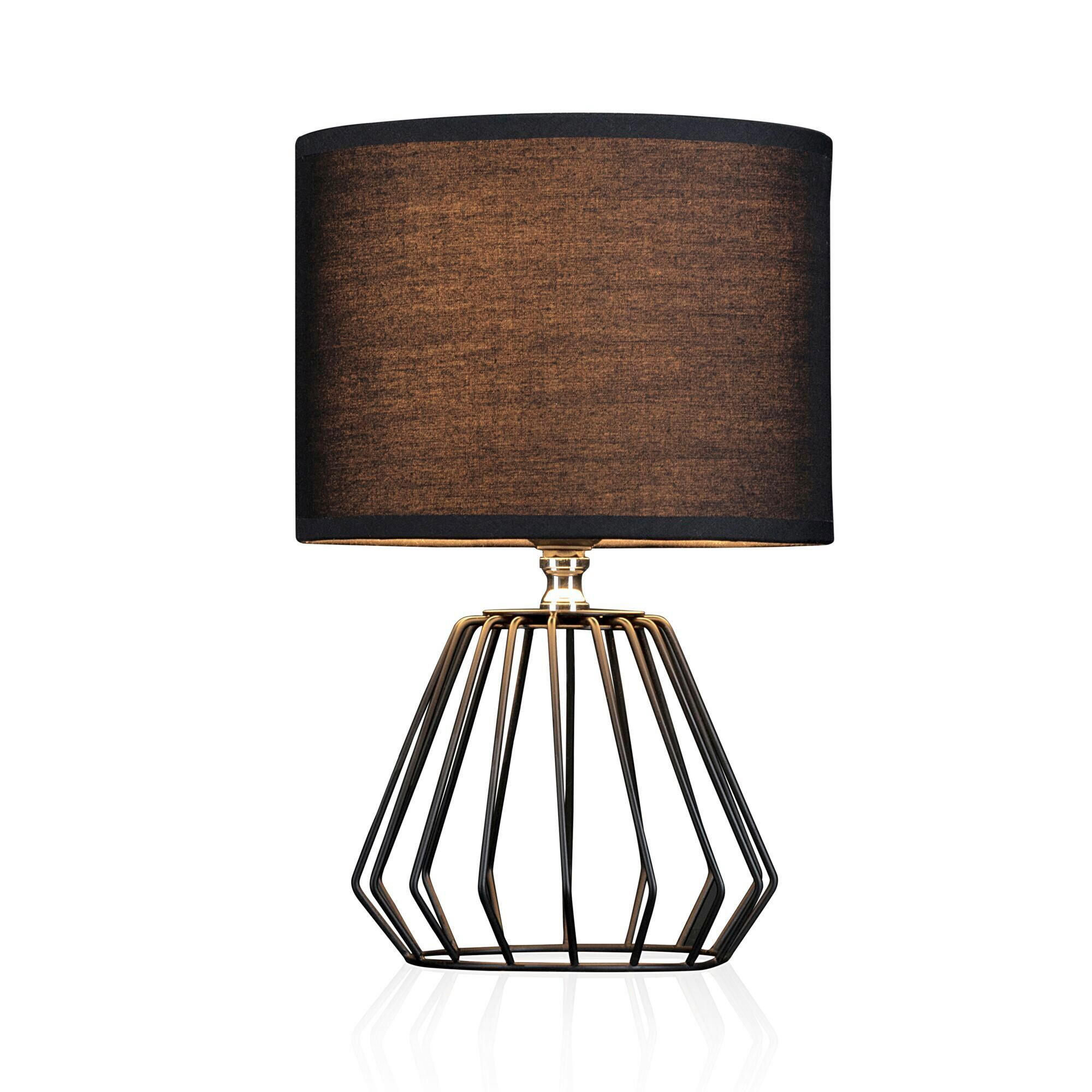 LED-TISCHLEUCHTE Shiny Diamond 20/30.5 cm  - Schwarz, Design, Kunststoff/Textil (20/30.5cm) - Paulmann