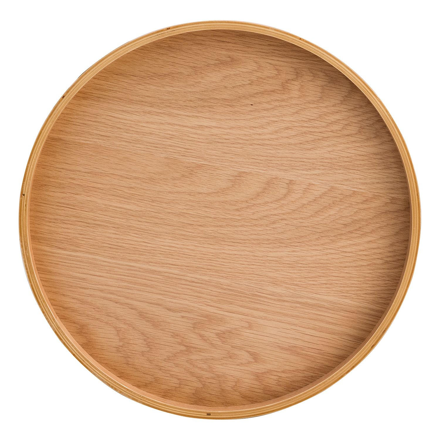 BEISTELLTISCH 40/40/45 cm Eiche furniert Eichefarben rund  - Eichefarben, MODERN, Holz/Holzwerkstoff (40/40/45cm) - home24