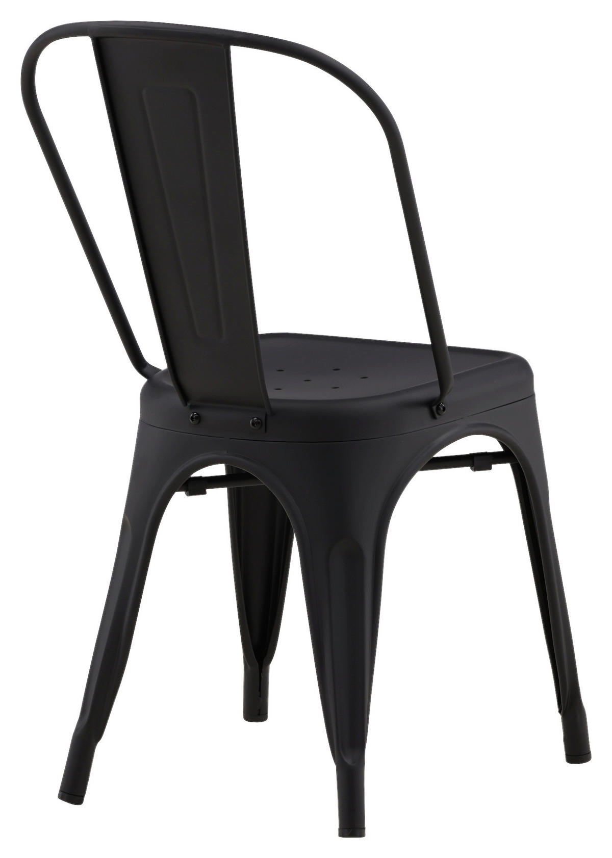 STUHL-SET  in Stahl Metall  - Schwarz, Design, Metall (45/85/53cm) - Livetastic