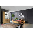 JUGENDZIMMER Graphitfarben, Eichefarben  - Eichefarben/Graphitfarben, KONVENTIONELL, Holzwerkstoff/Textil (120/200cm) - Xora