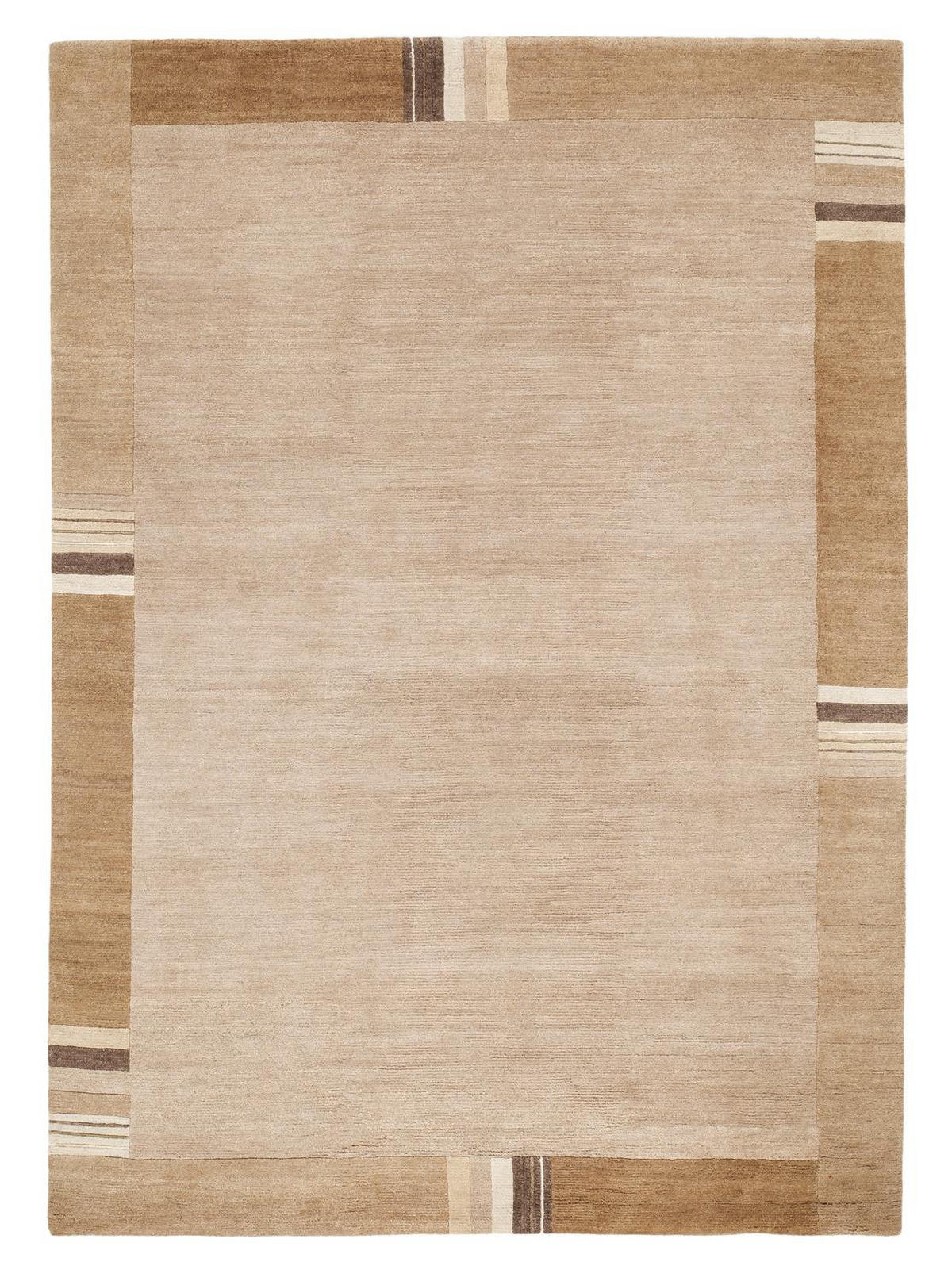 WOLLTEPPICH 170/240 cm Sensation Silk Lakir  - Hellbraun, Basics, Textil (170/240cm) - Cazaris