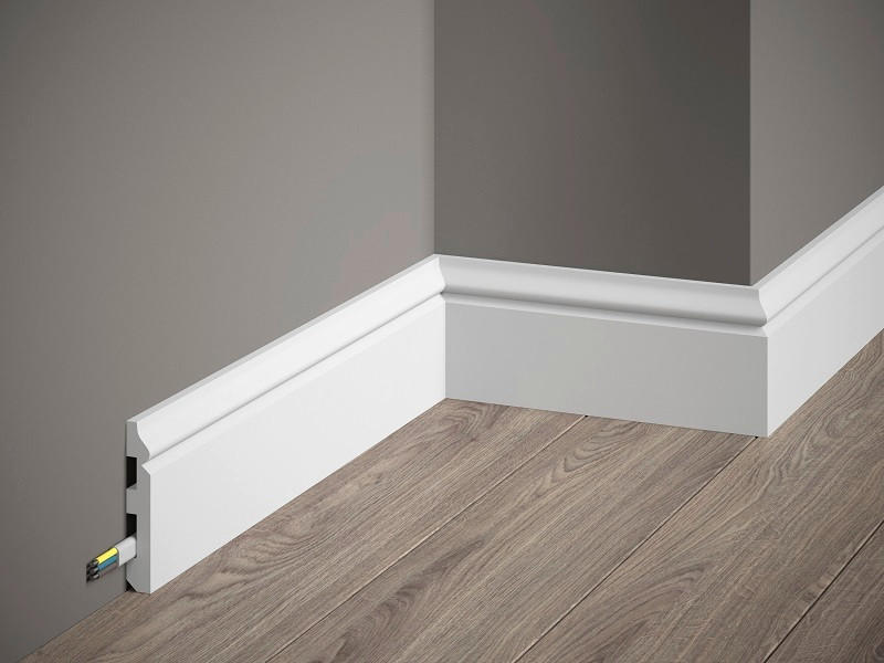 ZIDNA DEKORACIJA     200/1,3/8 cm      - bijela, Basics, plastika (200/1,3/8cm)