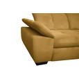 ECKSOFA in Flachgewebe Currygelb  242/313 cm  - Currygelb/Schwarz, Design, Textil/Metall (242/313cm) - Xora