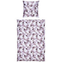 BETTWÄSCHE Makosatin 155/220 cm  - Beere, Design, Textil (155/220cm) - Janine