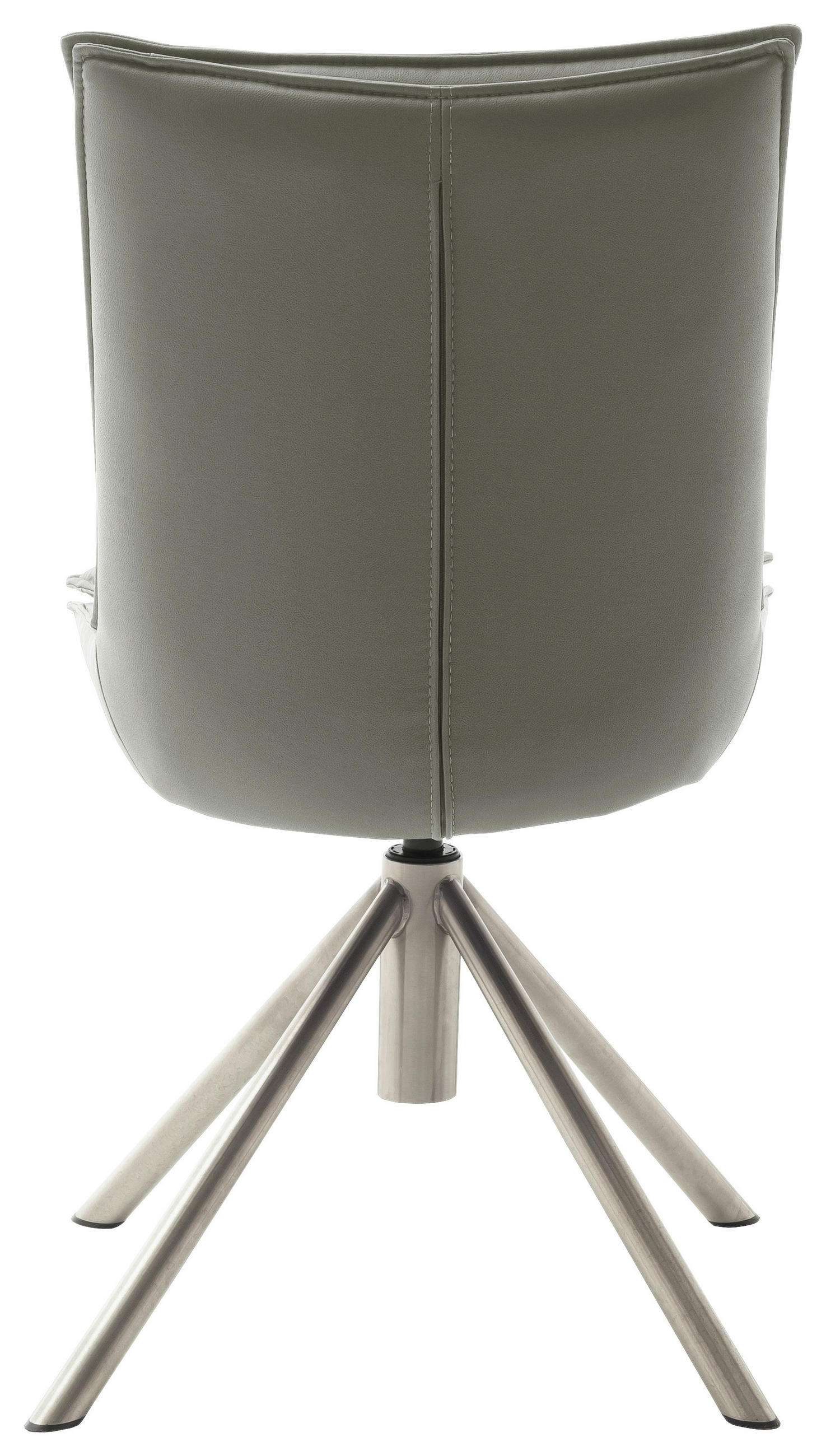 Thumbnail - Novel Stuhl, Edelstahl, Hellgrau, Metall, Textil, konisch, Rundrohr, 49x90x65 cm, Beinauswahl, Stoffauswahl, Sitzfläche ...