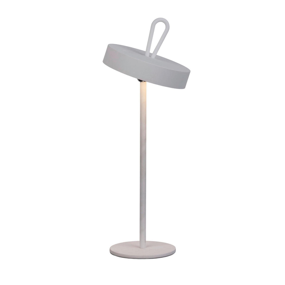 AKKU-TISCHLEUCHTE 12,5/35 cm   - Weiß, Design, Kunststoff/Metall (12,5/35cm) - Näve