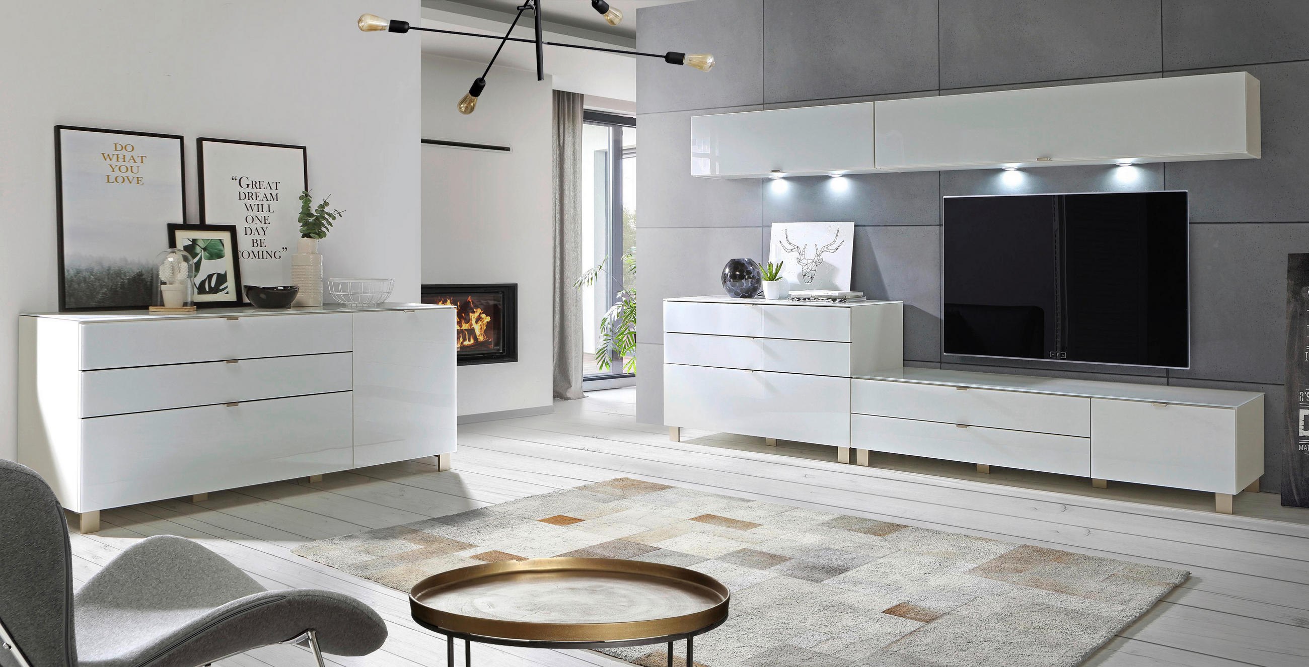 VITRINA, bela - barve nerjavečega jekla/bela, Design, kovina/umetna masa (109,7/190,4/41,3cm) - Hom`in