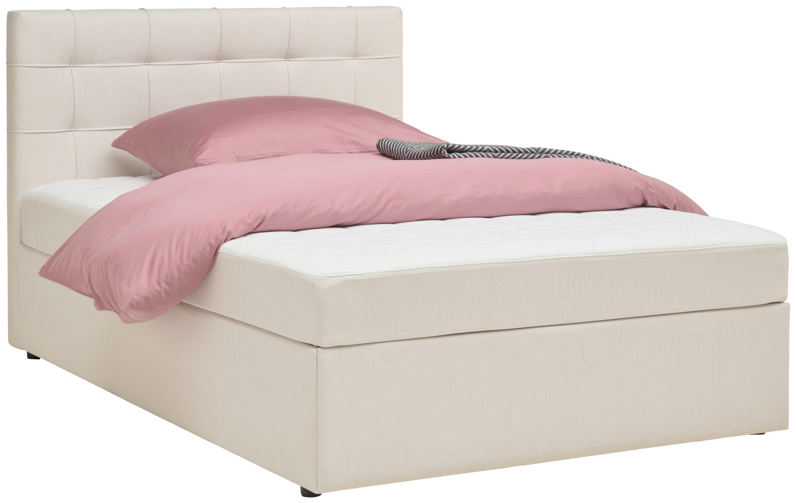 BOXBETT 140/200 cm  in Graphitfarben  - Graphitfarben, Modern, Holz/Textil (140/200cm) - MID.YOU