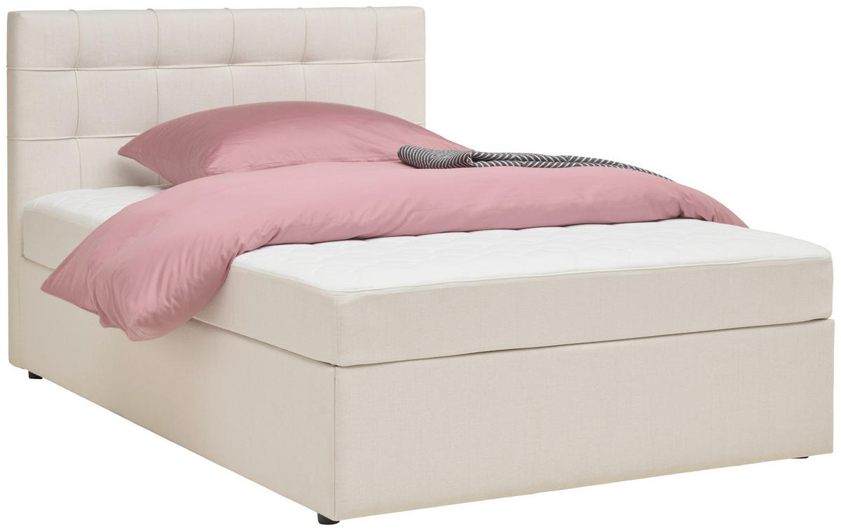 BOXBETT 140/200 cm  in Graphitfarben  - Graphitfarben, Modern, Holz/Textil (140/200cm) - MID.YOU