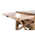 BARWAGEN Mangoholz massiv Braun, Schwarz  - Schwarz/Braun, Design, Holz/Metall (97/85/43cm) - Carryhome