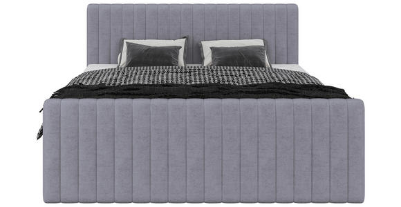 BOXBETT 180/200 cm  in Grau  - Schwarz/Grau, KONVENTIONELL, Holz/Textil (180/200cm) - Carryhome