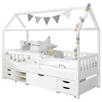 HAUSBETT 90/200 cm Weiss  - Weiss, Modern, Holz (90/200cm) - MID.YOU