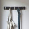 GARDEROBENLEISTE  in Pappel Anthrazit, Nickelfarben  - Anthrazit/Nickelfarben, Design, Holz (51/6/3cm) - Umbra