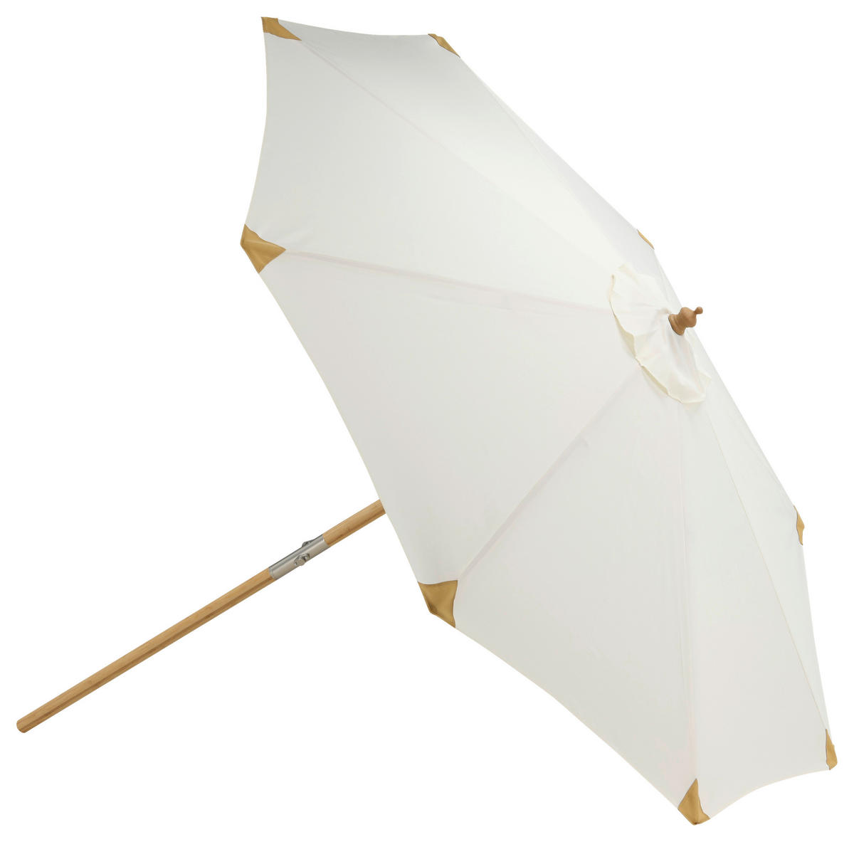 SONNENSCHIRM 270 cm  - Weiß, KONVENTIONELL (270/250cm) - Gardenson