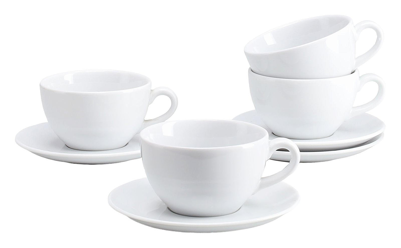 Tassenset Bistrot Weiß, 280 Ml