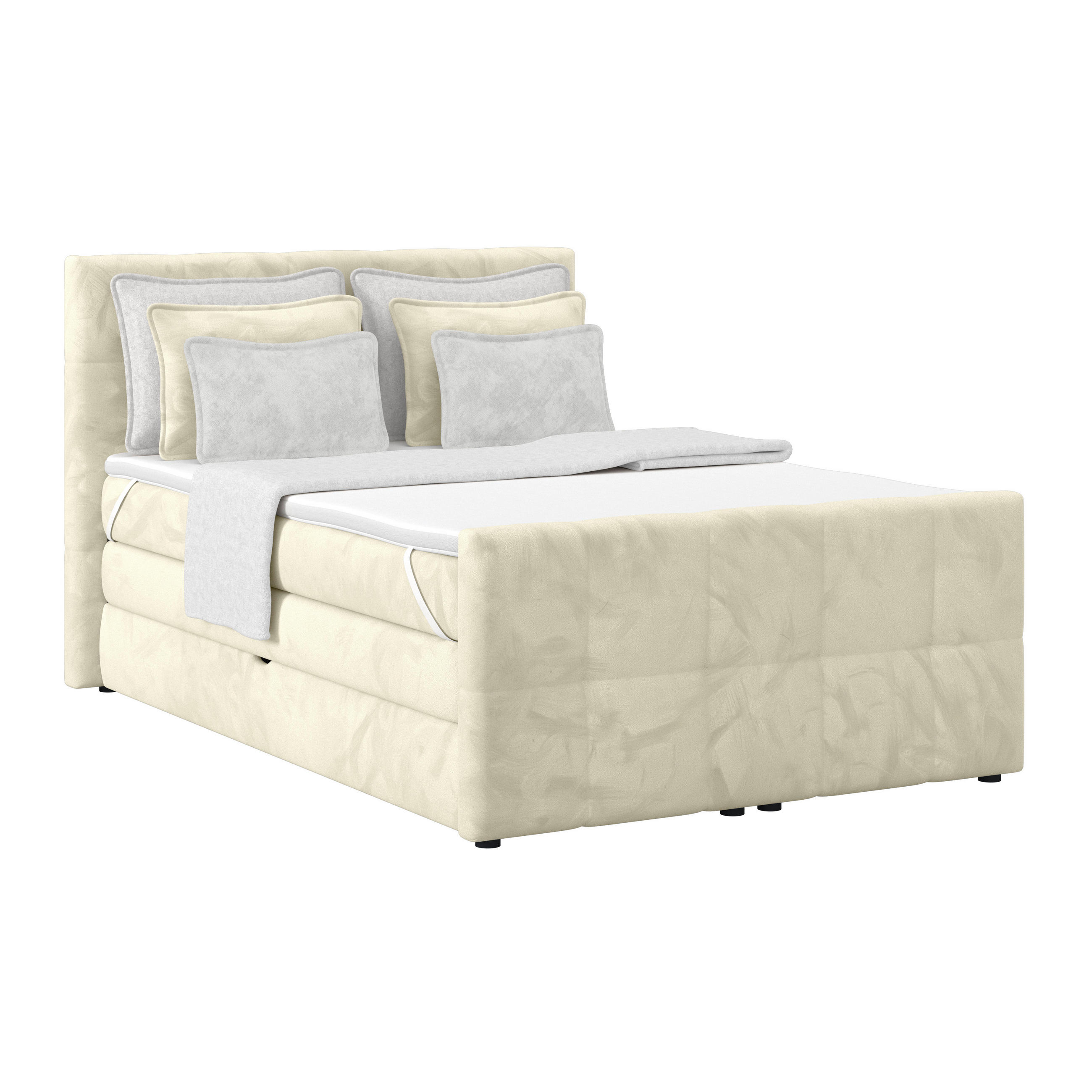 XXXLutz Boxspringbett Champagner 140x200 cm
