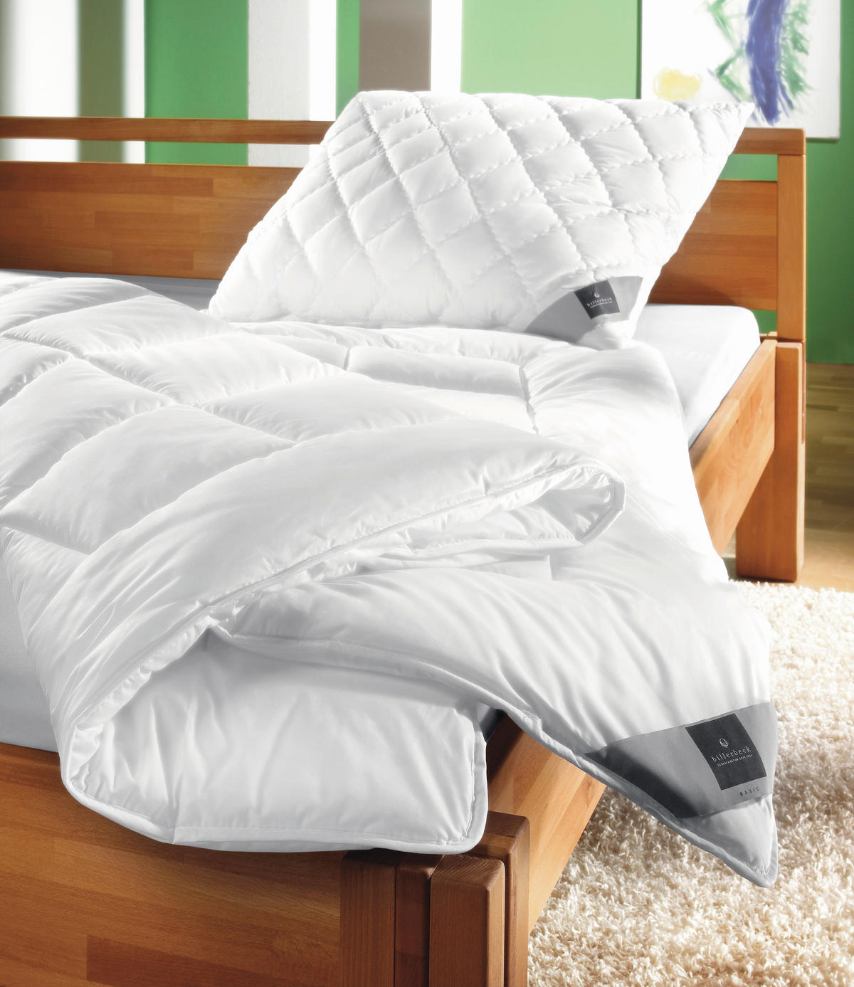 PROŠIVENI JASTUK  40/80 cm       - bela, Konvencionalno, tekstil (40/80cm) - Billerbeck