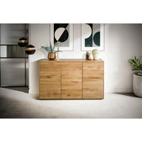 KOMMODE , 149/89/40 cm, 2 Schublade(n)  - Wildeiche, Design, Holz (149/89/40cm) - Livetastic