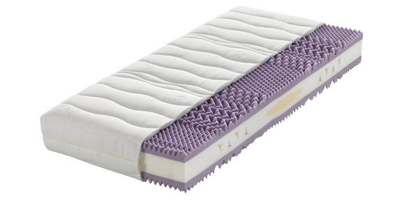 MATRATZENSET 90/200 cm - Anthrazit/Rot, Basics, Holz (90/200cm) - Sleeptex