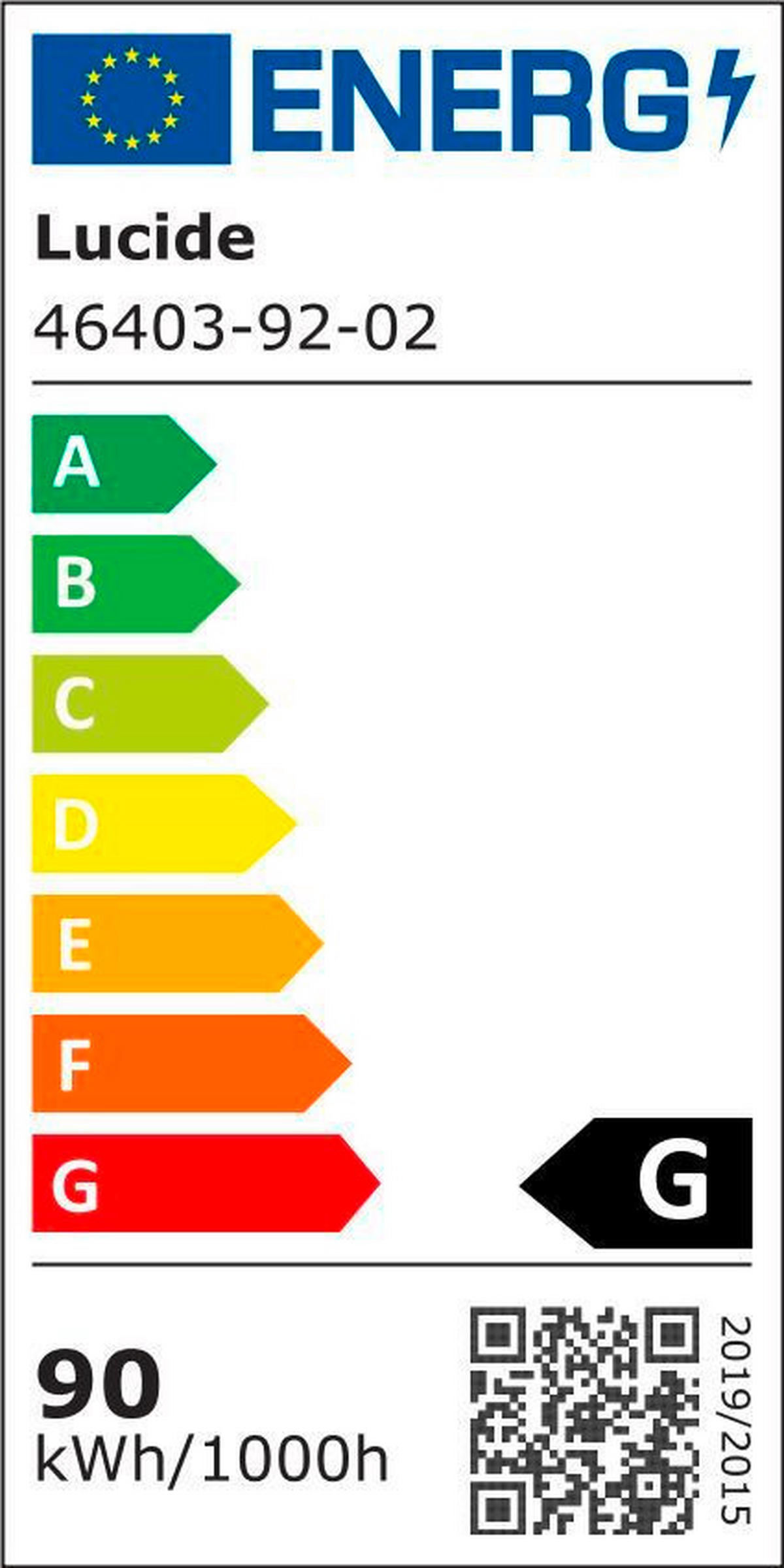 LED-PENDELLEUCHTE Vidal 78/78/200 cm   - Messingfarben, Design, Kunststoff (78/78/200cm) - Lucide