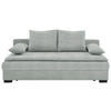 SCHLAFSOFA Webstoff Hellgrau  - Hellgrau/Schwarz, KONVENTIONELL, Kunststoff/Textil (207/94/90cm) - Carryhome