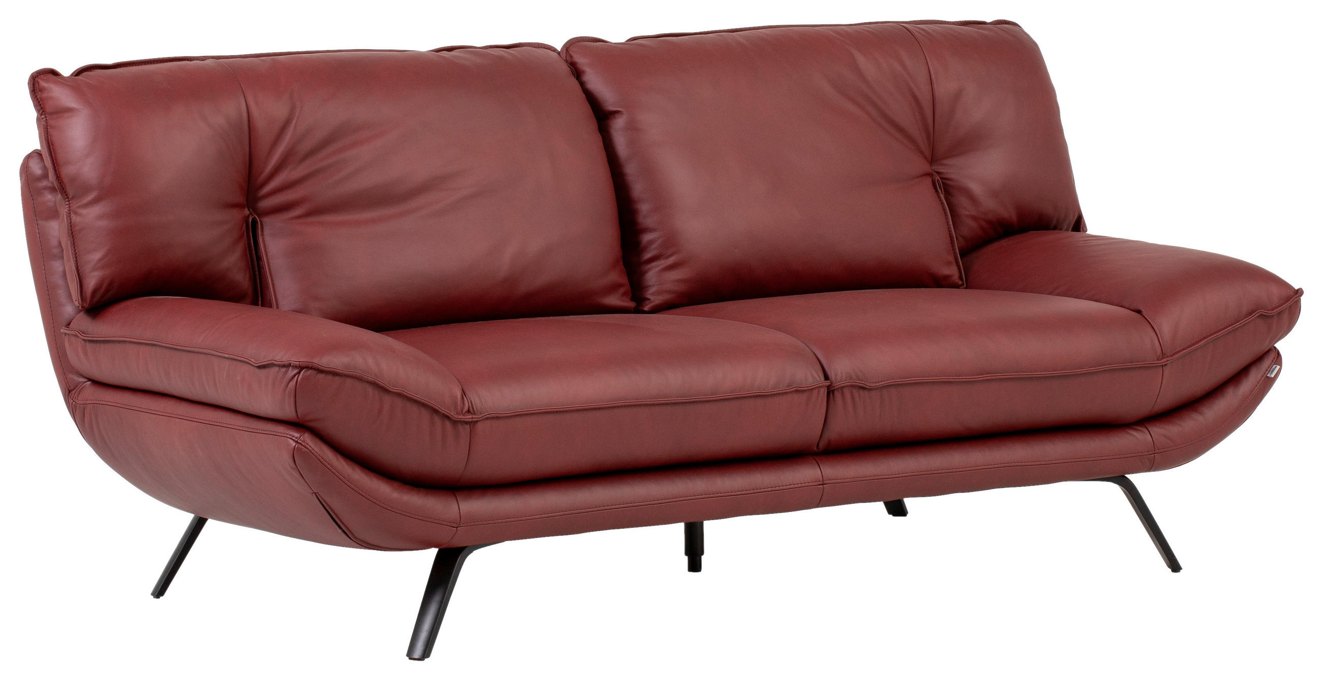 Celina Home 2,5-SEDAČKA, bordová, pravá koža