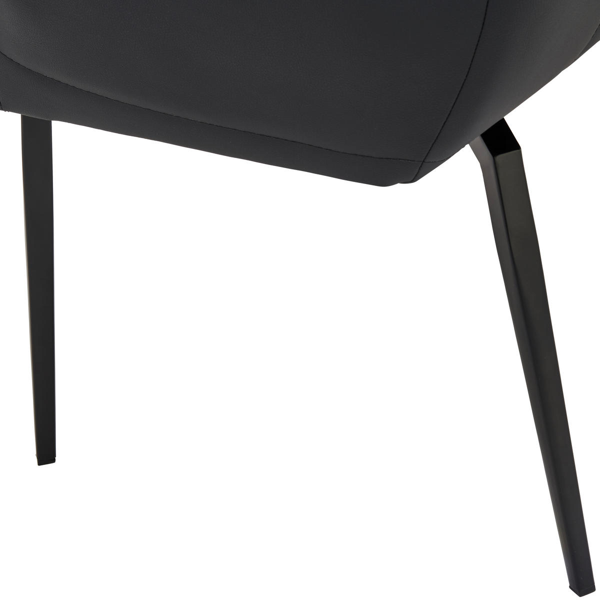 SITZBANK 162/88/63 cm Lederlook, Webstoff Grau, Schwarz  - Schwarz/Grau, MODERN, Textil/Metall (162/88/63cm) - Livetastic