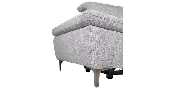 ECKSOFA Greige Webstoff  - Greige/Schwarz, KONVENTIONELL, Textil/Metall (288/225cm) - Carryhome