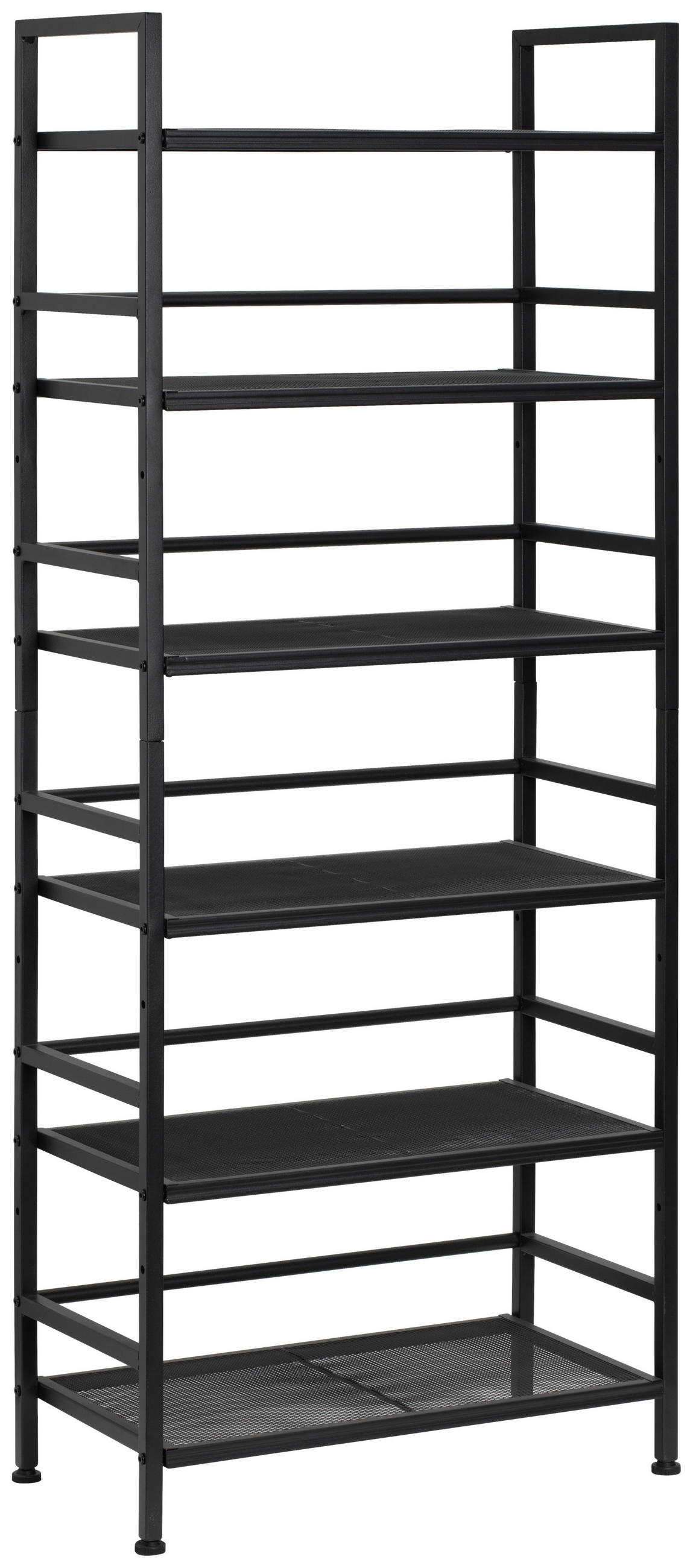 SCHUHREGAL Schwarz  - Schwarz, MODERN, Metall (59/144/30cm) - PBJ