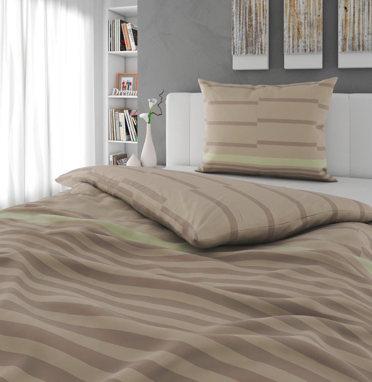 POSTELJNINA 140/200 cm bež  - bež, tekstil (140/200cm) - Best Price