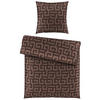 WENDEBETTWÄSCHE Mila Satin 135/200 cm  - Braun, Basics, Textil (135/200cm) - Bio:Vio