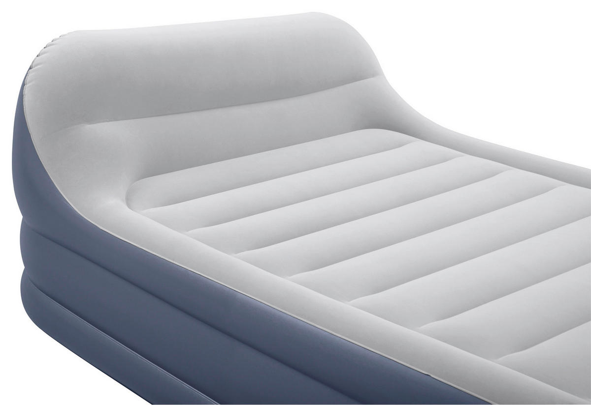 LUFTBETT SLEEKFLOW 67923   226/152/84 cm Hellgrau, Dunkelblau  - Hellgrau/Dunkelblau, KONVENTIONELL, Kunststoff (226/152/84cm) - Bestway