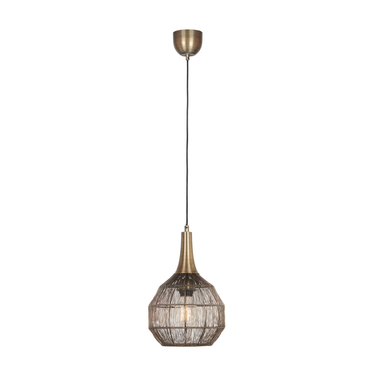 HÄNGELEUCHTE 26/150 cm    - Messingfarben, Basics, Metall (26/150cm) - Trio Leuchten